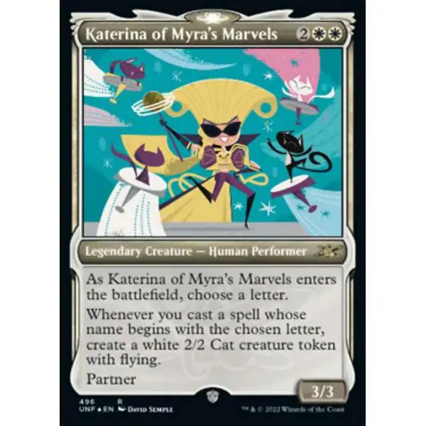 MtG Unfinity Rare Katerina of Myra's Marvels #496 [Galaxy Foils]