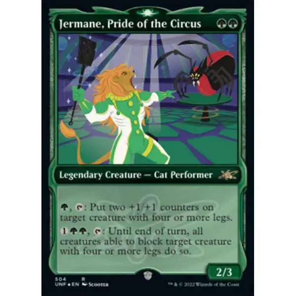 MtG Unfinity Rare Jermane, Pride of the Circus #504 [Galaxy Foils]