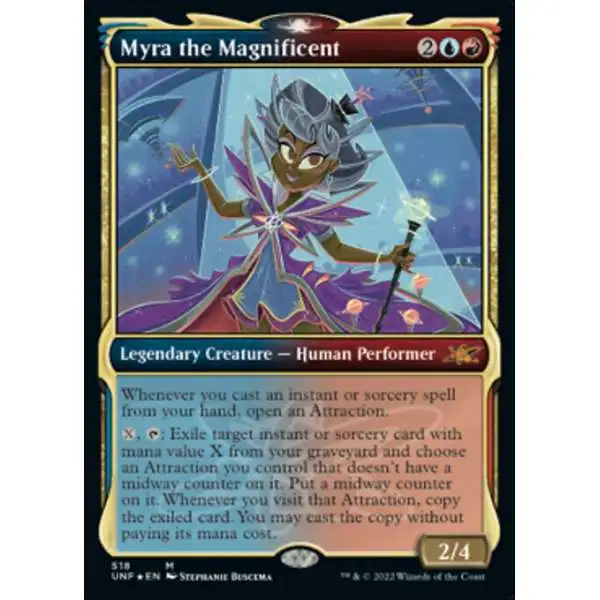 MtG Unfinity Mythic Rare Myra the Magnificent #518 [Galaxy Foils]