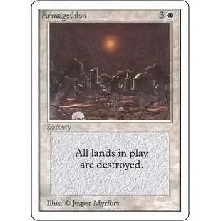 MtG Unlimited Rare Armageddon [Moderately Played]