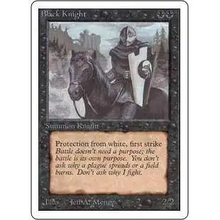 MtG Unlimited Uncommon Black Knight