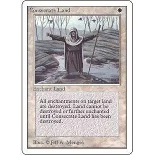 MtG Unlimited Uncommon Consecrate Land [Heavy Played]