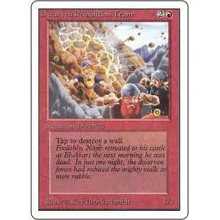 MtG Unlimited Uncommon Dwarven Demolition Team