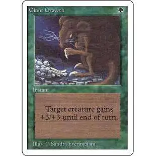 MtG Unlimited Common Giant Growth [Near Mint / Mint]