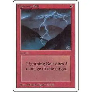 MtG Unlimited Common Lightning Bolt