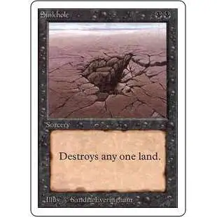 MtG Unlimited Common Sinkhole [Played Condition] [Played]