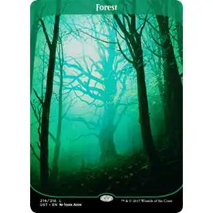 MtG Trading Card Game Unstable Land Forest #216