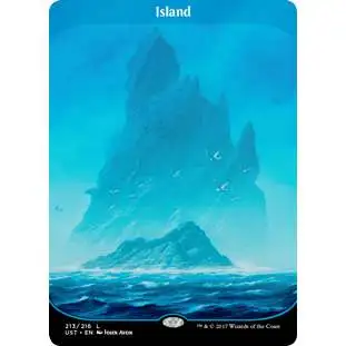 MtG Trading Card Game Unstable Land Foil Island #213