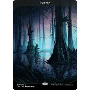 MtG Trading Card Game Unstable Land Swamp #214