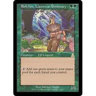 MtG Urza's Destiny Rare Rofellos, Llanowar Emissary #118