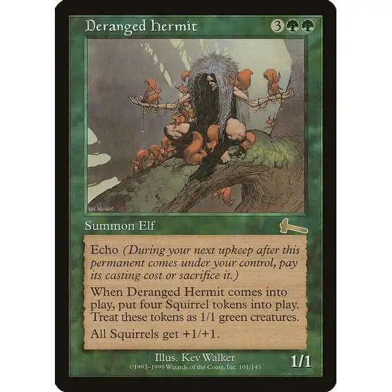 MtG Urza's Legacy Rare Deranged Hermit #101 [Near Mint]