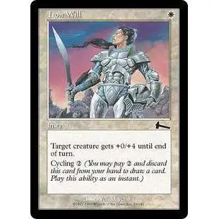 MtG Urza's Legacy Common Iron Will #10 [Lightly Played]