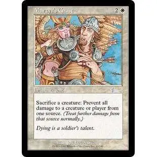 MtG Urza's Legacy Uncommon Martyr's Cause #13 [Moderately Played]