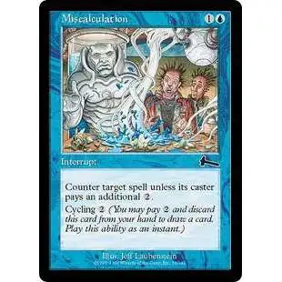 MtG Urza's Legacy Common Miscalculation #36 [Lightly Played]