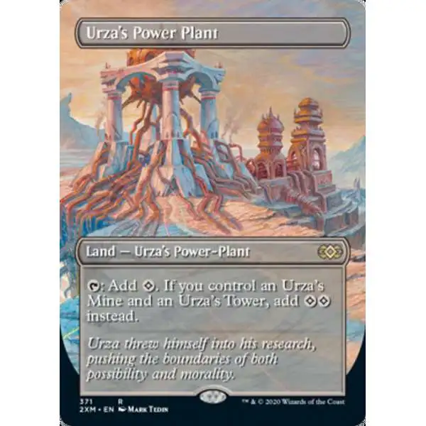MtG Double Masters Rare Urza's Power Plant #371 [Alternate Art Borderless]