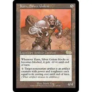 MtG Urza's Saga Rare Karn, Silver Golem #298