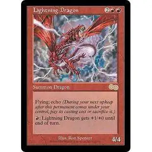 Magic The Gathering Urzas Saga Single Card Rare Lightning Dragon