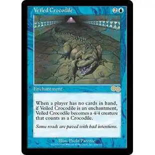 MtG Urza's Saga Rare Veiled Crocodile #108