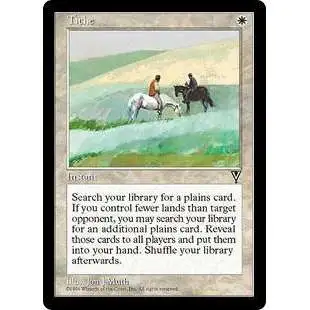 MtG Visions Rare Tithe [Heavily Played]