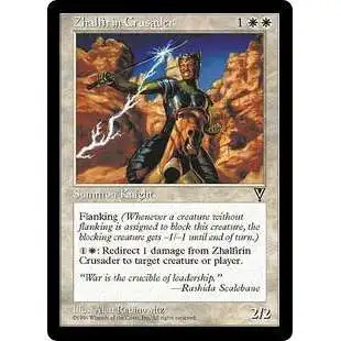 MtG Visions Rare Zhalfirin Crusader [Signed]