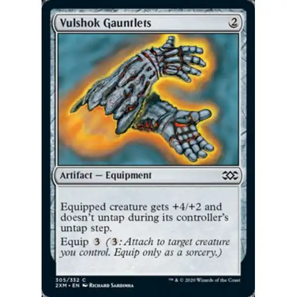 MtG Double Masters Common Vulshok Gauntlets #305