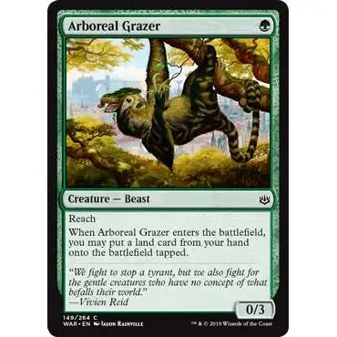 MtG Trading Card Game War of the Spark Common Arboreal Grazer #149