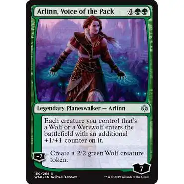 MtG War of the Spark Uncommon Arlinn, Voice of the Pack #150