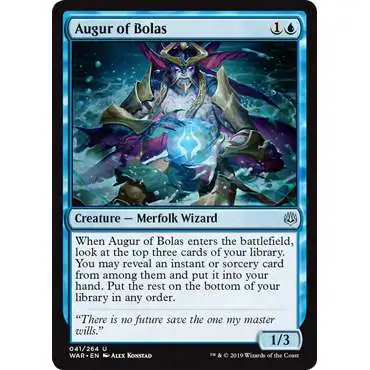 MtG Trading Card Game War of the Spark Uncommon Augur of Bolas #41