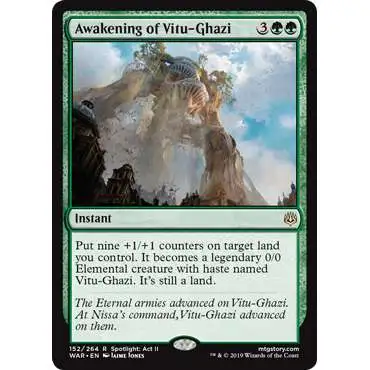 MtG Trading Card Game War of the Spark Rare Awakening of Vitu-Ghazi #152