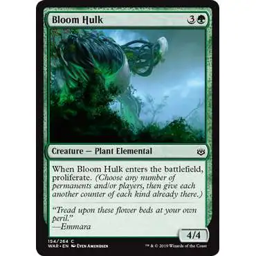 MtG Trading Card Game War of the Spark Common Bloom Hulk #154