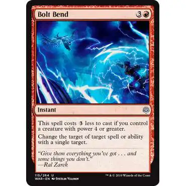 MtG Trading Card Game War of the Spark Uncommon Bolt Bend #115