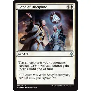MtG Trading Card Game War of the Spark Uncommon Bond of Discipline #6