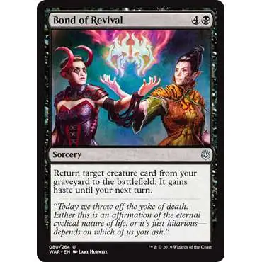 MtG Trading Card Game War of the Spark Uncommon Bond of Revival #80