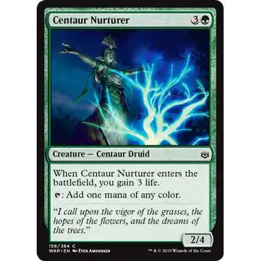 MtG Trading Card Game War of the Spark Common Centaur Nurturer #156