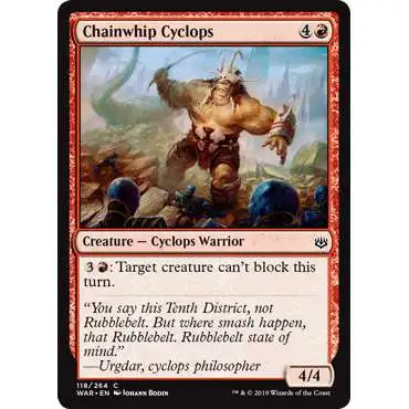 MtG Trading Card Game War of the Spark Common Chainwhip Cyclops #118