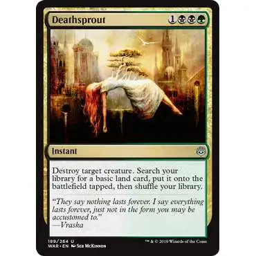 MtG Trading Card Game War of the Spark Uncommon Deathsprout #189