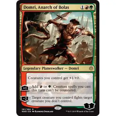 MtG Trading Card Game War of the Spark Rare Domri, Anarch of Bolas #191