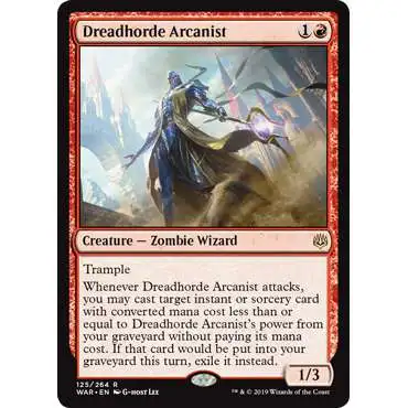 MtG Trading Card Game War of the Spark Rare Dreadhorde Arcanist #125