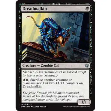MtG Trading Card Game War of the Spark Uncommon Dreadmalkin #87
