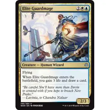 MtG Trading Card Game War of the Spark Uncommon Elite Guardmage #195