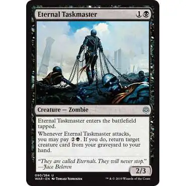 MtG Trading Card Game War of the Spark Uncommon Eternal Taskmaster #90