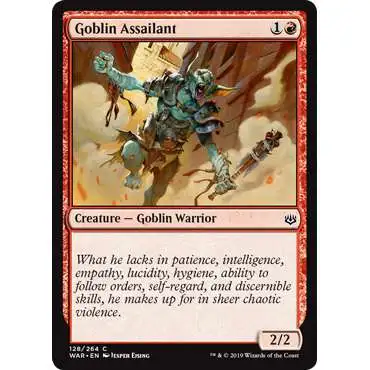 MtG Trading Card Game War of the Spark Common Goblin Assailant #128