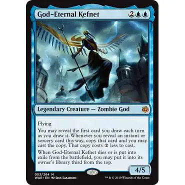 MtG Trading Card Game War of the Spark Mythic Rare God-Eternal Kefnet #53
