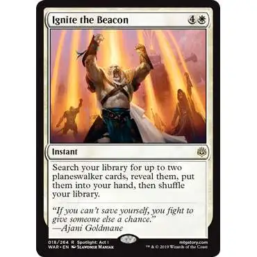MtG Trading Card Game War of the Spark Rare Ignite the Beacon #18
