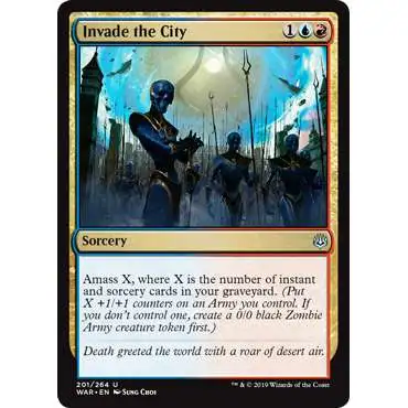 MtG Trading Card Game War of the Spark Uncommon Invade the City #201
