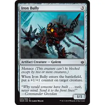 MtG Trading Card Game War of the Spark Common Iron Bully #240