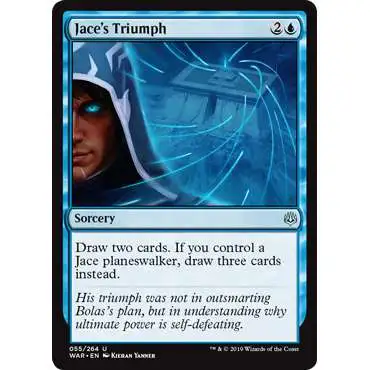 MtG Trading Card Game War of the Spark Uncommon Jace's Triumph #55