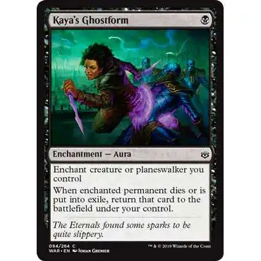MtG Trading Card Game War of the Spark Common Kaya's Ghostform #94