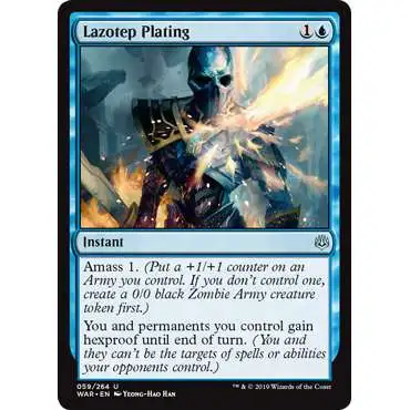 MtG Trading Card Game War of the Spark Uncommon Lazotep Plating #59