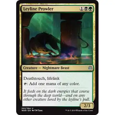 MtG Trading Card Game War of the Spark Uncommon Leyline Prowler #202